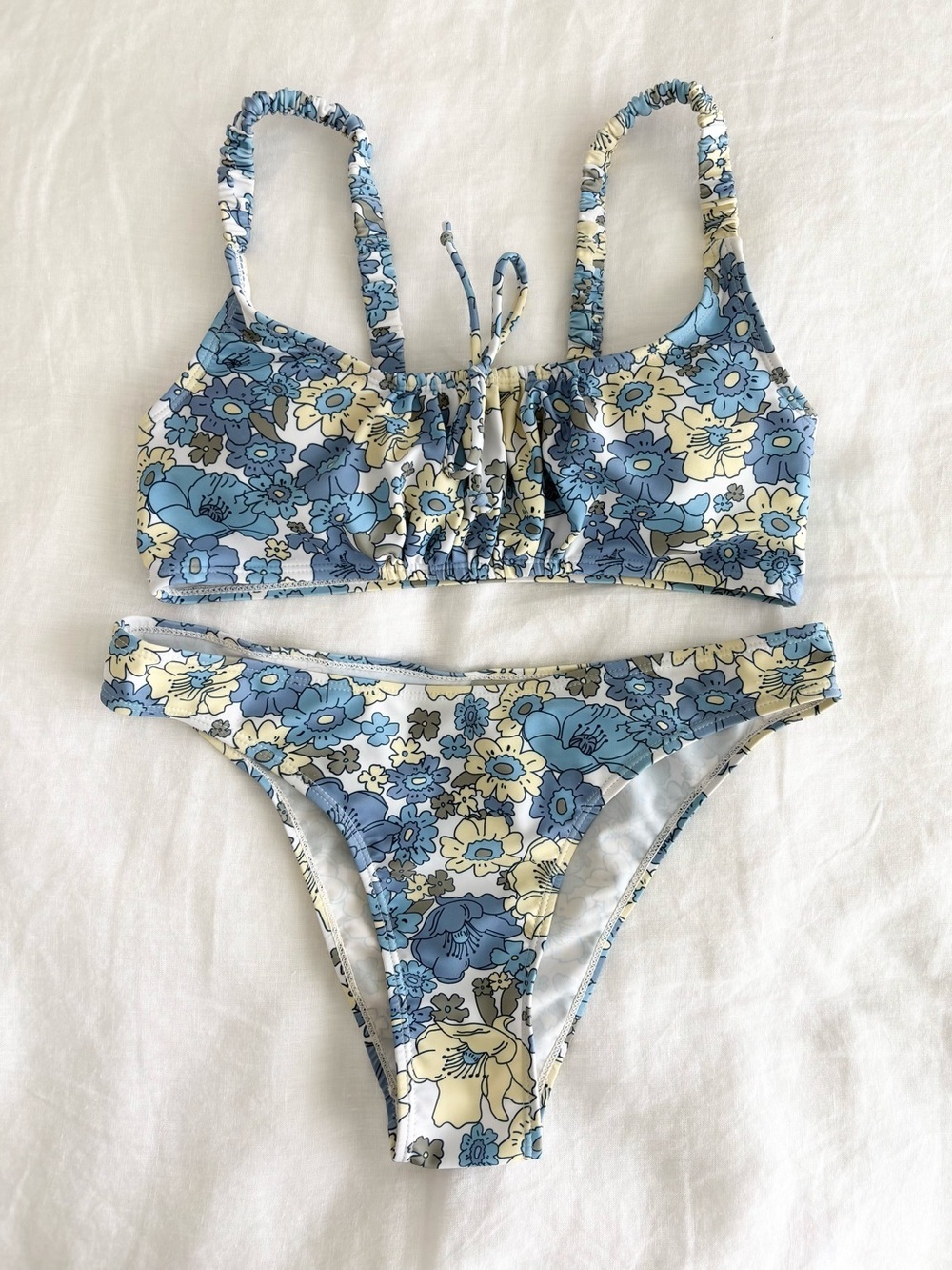 SHEIN Blue Floral Bikini Set